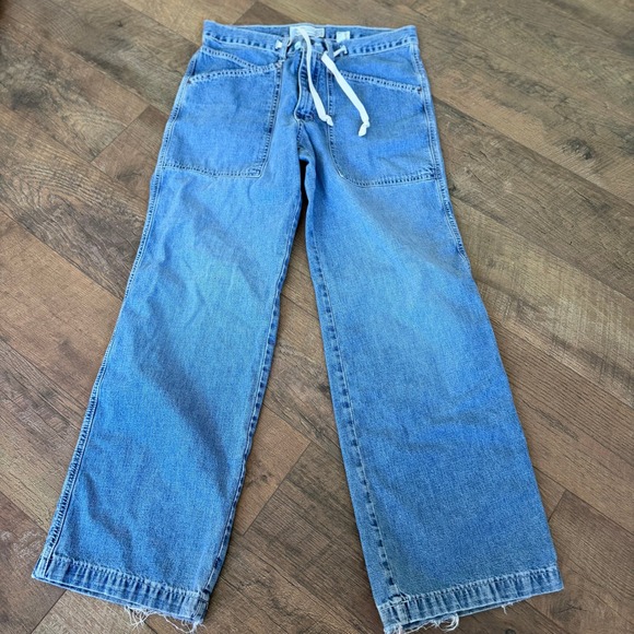 Abercrombie & Fitch Denim - Vintage Y2K Abercrombie & Fitch Drawstring Jeans Womens Size 6 Wide Leg Cargo